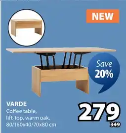 JYSK VARDE Coffee table offer