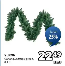 JYSK YUKON Garland, 280 tips, green offer