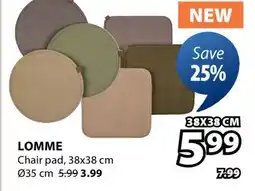 JYSK Lomme Chair pad offer