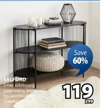 JYSK SALFORD 3-tier sideboard offer
