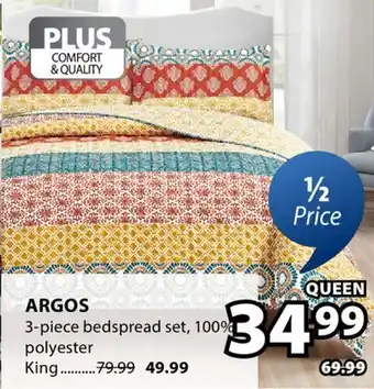 JYSK ARGOS 3-piece bedspread set offer