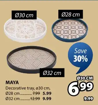 JYSK MAYA Decorative tray offer