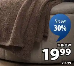 JYSK HASSELURT Throw, fleece offer