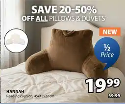 JYSK HANNAH Reading cushion offer