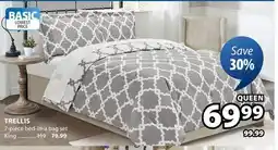 JYSK TRELLIS 7-piece bed-in-a bag set Queen offer