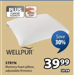 JYSK WELLPUR STRYN Memory foam pillow offer