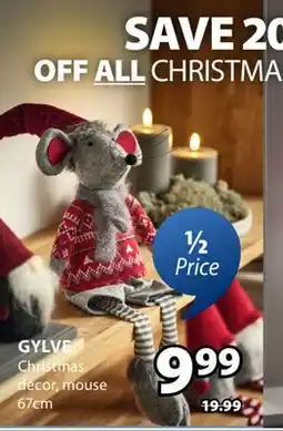 JYSK GYLVE Christmas decor, mouse offer