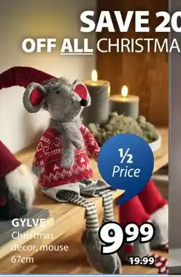 JYSK GYLVE Christmas decor, mouse offer