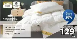 JYSK HOTEL LUX Duvet and pillow set offer