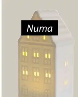 JYSK NUMA Ceramic House with LED, White offer
