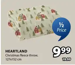 JYSK Heartland Christmas fleece throw offer
