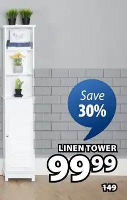 JYSK HANNA Featuring louvered doors and multiple storage options offer