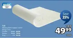 JYSK T25 Memory foam topper offer