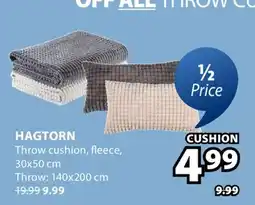 JYSK HAGTORN Throw cushion offer