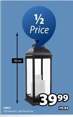 JYSK ANKA LED lantern offer