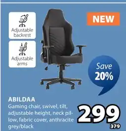 JYSK ABILDAA Gaming chair offer