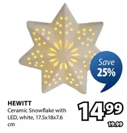JYSK HEWITT Ceramic Snowflake offer