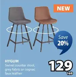 JYSK HYGUM Swivel counter stool offer