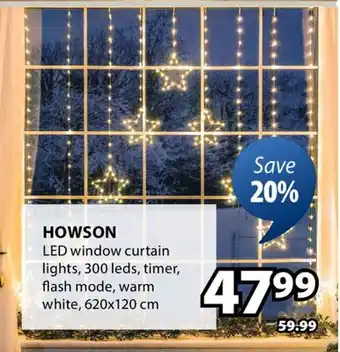 JYSK HOWSON LED window curtain offer