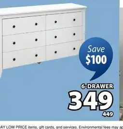 JYSK STOKE 6-DRAWER Dresser offer