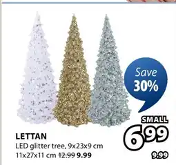 JYSK LETTAN LED glitter tree offer