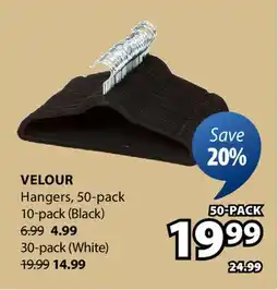JYSK VELOUR Hangers, 50-pack offer