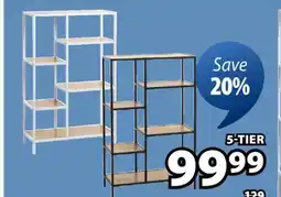JYSK Trappedal 5-tier shelf offer