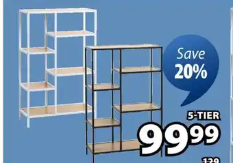 JYSK Trappedal 5-tier shelf offer
