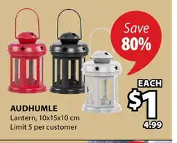 JYSK AUDHUMLE Lantern offer