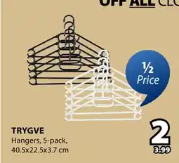 JYSK TRYGVE Hangers offer