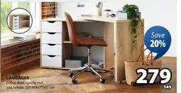 JYSK LANGAGER Office desk offer