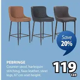 JYSK PEBRINGE Counter stool offer