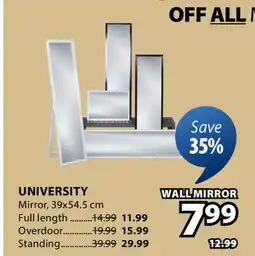 JYSK UNIVERSITY Wall Mirror offer