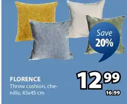 JYSK FLORENCE Throw cushion offer