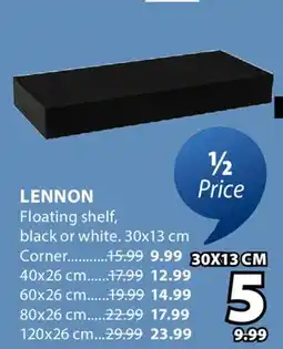 JYSK Lennon Floating shelf offer