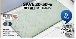 JYSK PHILIP Memory foam bath mat offer