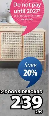 JYSK SALTVIG 2-DOOR SIDEBOARD offer