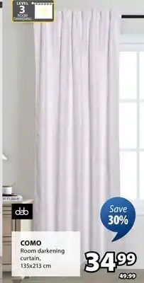 JYSK COMO Room darkening curtain offer