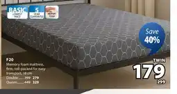 JYSK F20 Memory foam mattress offer