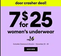 Joe Fresh Women's underwear offer