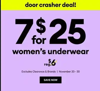 Joe Fresh Women's underwear offer