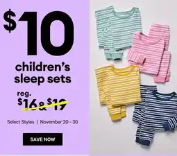 Joe Fresh Children's Sleep Sets offer