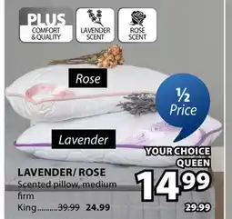 JYSK LAVENDER/ ROSE Scented pillow offer