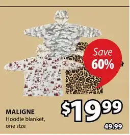 JYSK MALIGNE Hoodie blanket offer