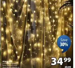 JYSK BEAUFORD LED window curtain lights offer