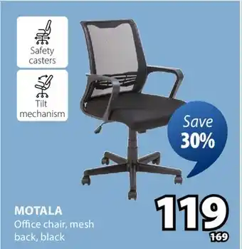 JYSK MOTALA Office chair offer