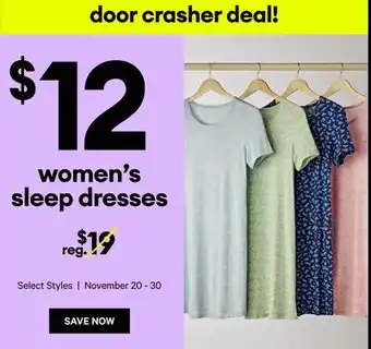 Joe Fresh Women's Sleep Dresses offer