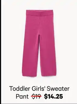 Joe Fresh Toddler Girls' Sweater Pant offer