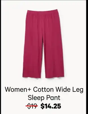 Joe Fresh Women + Cotton Wide Leg Sleep Pant offer
