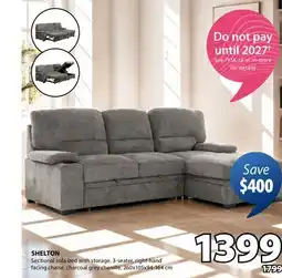 JYSK SHELTON Sectional sofa bed offer